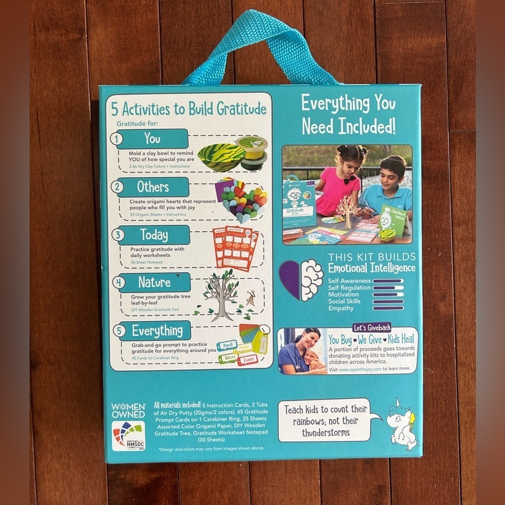 Open The Joy Gratitude in a Box Activity Kit for Kids - Picture 2 of 4